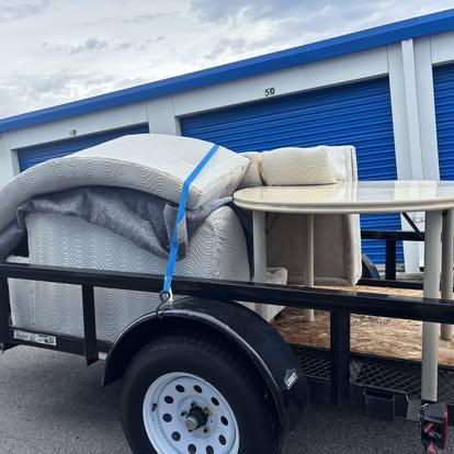 Full trailer of furniture, one trip